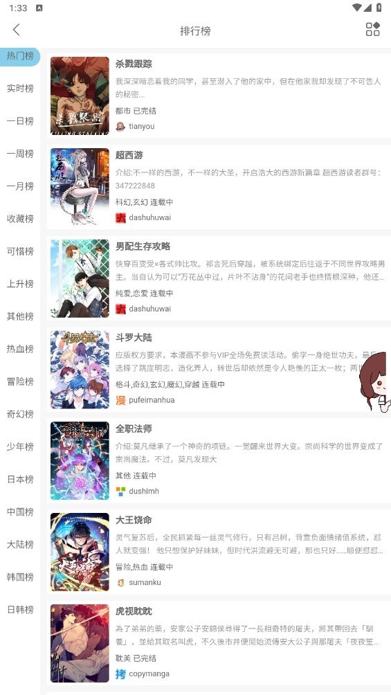 皮皮喵漫画免费阅读下载  免费安卓版 0
